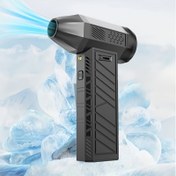Resim ANKNQ Taşınabilir Turbo Üfleyici, 130000 RPM Yüksek Hızlı El Tipi Jet Fan, Kar Giderme, BBQ Karbon Üretimi, Açık Hava Kullanımı, Pil/Usb Gücü, Şarj Edilebilir Pil, ≤36V 