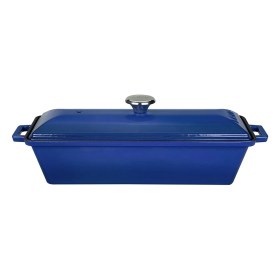 Resim Döküm Ekmek Kabı/terrine, 11X29 Cm, Mavi 