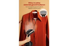 Resim Goldmaster Easyjett 1700 Watt Seramik Tabanlı Portatif Buharlı Kırışık Giderici Düzleştirici Taşınabilir Buharlı Seyahat Dikey Ütü 