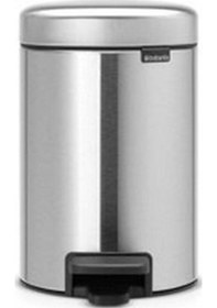 Resim Matt Steel Pedallı Çöp Kutusu 3l Gri 