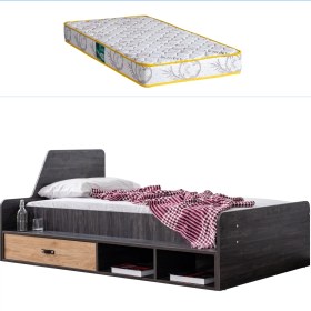 Resim Setay Karyola, Doğa Çekmeceli Karyola + 1 Adet Comfort Yatak 