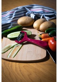 Resim Solingen Simli Mor Sapan Soyacak Paslanmaz Alman Çeliği, Ergonomik Sap, Yüksek Keskinlik-202 Mor 