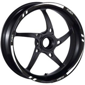 Resim Kuba Kuba Uyumlu Beyaz Reflektör Jant Şeridi 