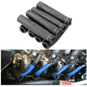 Resim Dancemonkey 8 Adet Yüksek Sıcaklık Araba Bujisi Kapsayıcı Siyah, Isı Kalkanı Takım 