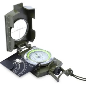 Resim Mena Rise -Prizmatik Suya Dayanıklı Işıltılı Pusula ile Kılıfı Askeri Ordu Kamp Yürüyüş Seyahat Için Jeoloji Pusula ( Lisinya ) 