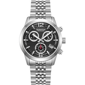 Resim Quantum Orijinal Chronograph Full Dolu Çelik 10 Atm Erkek Kol Saati 