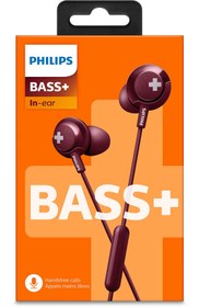 Resim PHİLİPS SHE4305RD/00 BASS+ MİKROFONLU KULAKİÇİ KULAKLIK 