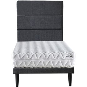 Resim Niron Yatak Niron Slim Pocket 90x200 Cm Tek Kişilik Yatak Baza Başlık Takımı - Baza, Başlık Ve Yatak Seti 