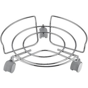 Resim Tekerlekli Tüpçek Tüp Saksı Damacana Allığı Damacana Taşıyıcı Gümüş 