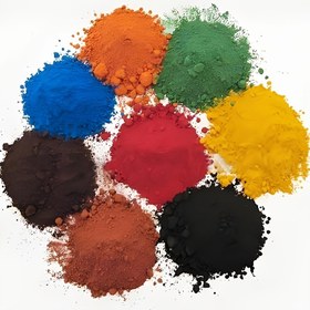 Resim Yedi Renkten Seçin Demir Oksidli Pigment Tozu, Takı Yapımı, El Yapımı Mum Renme ve Beton ve Boya Boyama İçin İdealdir. Bu Pigment Tozu Suda Çözünmezdir. 