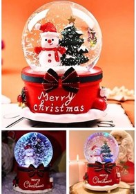Resim 13 Cm Işıklı Müzikli Kar Küresi Yeni Yıl Hediyesi Yılbaşı Kardan Adam Işıklı Müzikli Kar Küresi Yeni Yıl Kardan Adam Temalı Kar Küresi 01 