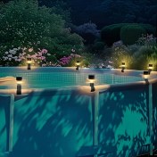 Resim Willowhaven 10 Adet Güneş Enerjili Havuz Aydınlatma - Otomatik Aç/kapa, Renkli Işık 