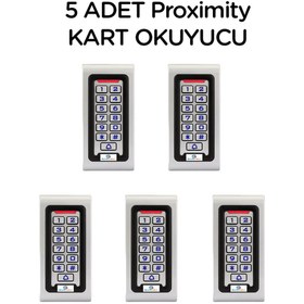 Resim 5 Adet SARKEY SR-200 Metal, Dış Ortam (IP68), Stand Alone, Şifreli, Proxmty Kart Okuyucu (125 Khz) 