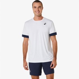 Resim Asics Court Ss Top Erkek Beyaz Tenis T-Shirt 