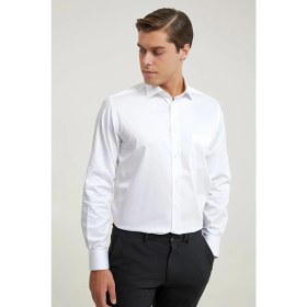 Resim D'S Damat Ds Damat Regular Fit Beyaz Düz Gömlek 5HE02DY05289M 
