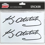 Resim Autokit Oto Sticker K.Atatürk İmza 