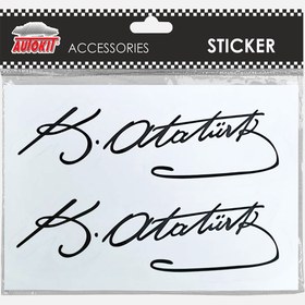 Resim Autokit Oto Sticker K.Atatürk İmza 