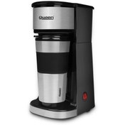 Resim QUEEN Gümüş Preston Kahve Makinesi Termos Bardaklı Qc 039sl 