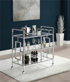 Resim Ruby Paslanmaz Metal Servis Arabası 