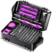 Resim 117'li Hassas Tornavida Seti, Erkekler için Araç Hediyeleri, Torx Üçlü Uçlu Mini Tamir Aracı Kiti, Bilgisayar, MacBook, Dizüstü Bilgisayar, Gözlük Onarımı için. Tornavida uçları aşınmaya dayanıklı ve yüksek sertliğe sahip yüksek kaliteli CRV çeliğinden yapılmıştır 