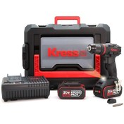 Resim Kress KUC30 20V/4.0Ah Li-İon Çift Akülü Kömürsüz Profesyonel Şarjlı Darbeli Matkap 