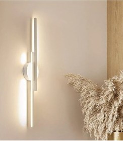 Resim Zuma Beyaz Duvar Lambası Ledli Aplik Beyaz 