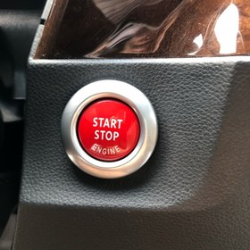 Resim Araba Gösterge Paneli Süsü Araba Motoru BAŞLAT Düğmesi Değiştirme Kapağı, DUR Düğmesi Aksesuarları Anahtar Dekoru for bmw X1 X5 X6 E71 Z4 E89 3 5 Serisi E90 E91 E60 E87 (Sadece E Şasi için), Pilsiz 