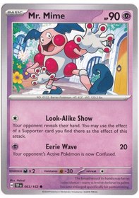 Resim Mr. Mime 063/162 - Temporal Forces - Pokemon Kartı Mint 