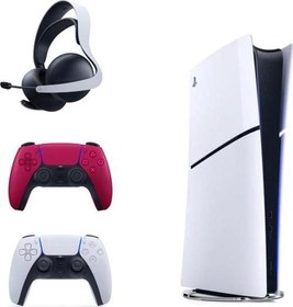 Resim Playstation 5 Slim İthalatçı Garantili + 2. Kırmızı Dualsense + Pulse 3D Kablosuz Kulaklık 
