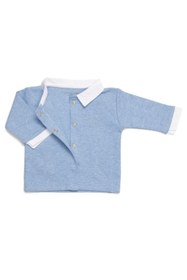 Resim POETREE KIDS Pamuklu Polo Yaka Bebek Pijama Takımı 