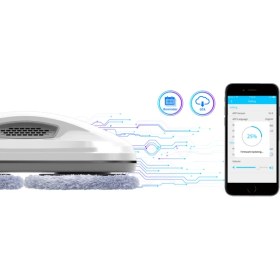 Resim Hobot R3 Cam Silme Fayans Temizleme Robotu Dual Sprey & Cep Telefonu Uy 