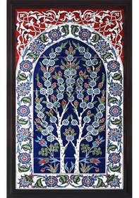 Resim Armada Çini 60X100 Cm Ed 620 Çift Hayat Ağacı Eldekoru Çini Pano 