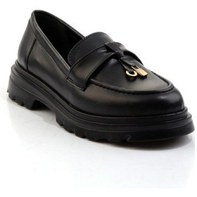 Resim Bambi Siyah Kadın Loafer Ayakkabı K01997010809 Siyah 