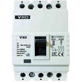 Resim Viko 3x400 Amper 50ka Sabit Kompakt Şalter Vmf4-400-sn2 