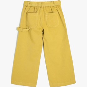Resim Koton Kemerli Kot Pantolon Bol Paça Kargo Cepli Pamuklu Haki 4skg40086ad Haki 