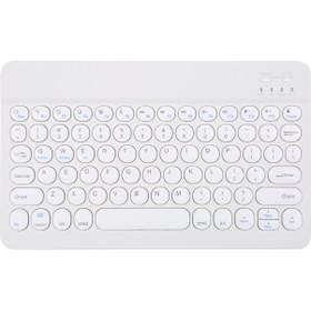 Resim Mufunye Kablosuz Şarj Edilebilir Sessiz Bluetooth Klavye - Çoklu Sistem Uyumlu Optik 