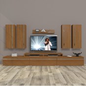 Resim Decoraktiv Ekoflex 8d Mdf Tv Ünitesi Tv Sehpası - Naturel Ceviz 