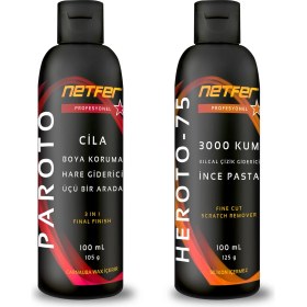 Resim Netfer 2'li İnce Pasta Cila Set - 2x100 mL 