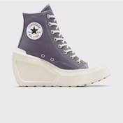 Resim Converse Chuck 70 De Luxe Wedge Unisex Mor Platform Sneaker Düz A08282c Mor 