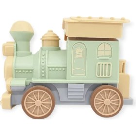 Resim Oyuncak Tren Işıklı Sesli Bas Gitsin 14CM - Yeşil - 8068A - 1 Adet 