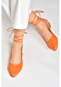 Resim Turuncu Bilek Bağlamalı Kadın Babet M726890209 Turuncu 