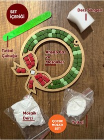 Resim Karsan Mozaik 18,5x17cm Kurdele Çocuk-Yetişkin Mozaik Seti 