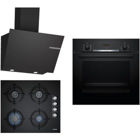 Resim Bosch Siyah 3 Lü Ankastre Set 269 ( HBF514BB1T - POP6C6O10O - DWK66PJ60T ) 