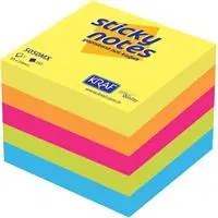 Resim Kraf Yapışkanlı Not Kağıdı Küp 50x50 250 Yp. Mıxed 5050MX 