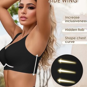 Resim Orijinal Jöle Şerit Kadınlar İçin Dikişsiz Uyku Toparlayıcı Göğüs Küçültücü İç Çamaşırı 