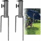 Resim Şemsiye Standı, 2 Parça Şemsiye Çapası Şemsiye Tutucu, Elastik Ayarlanabilir Şemsiye Standı, Çok Amaçlı Metal Şemsiye Çok Renkli 