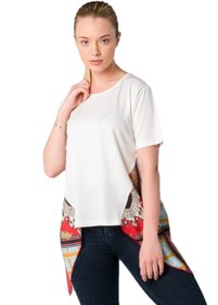 Resim Solo Eşarp Detaylı Örme Bluz 