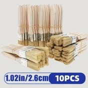 Resim Süngerli Düz Boya Fırçaları Seti - 10 1-Inch Boya, Gesso, Vernik, Tutkal, Boya, Sanat, El Sanatları, Ev Yenileme, İç ve Dış Mekan Kullanımı için Fırçalar 