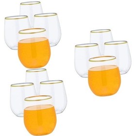 Resim 3set Tesis Edilebilir Gözlük Buz Çay Bardağı Festival Ofis Partisi İçin Viski Bardakları 4pcs3 Beyaz 