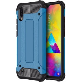 Resim Microsonic Samsung Galaxy M10 Kılıf Rugged Armor Mavi 